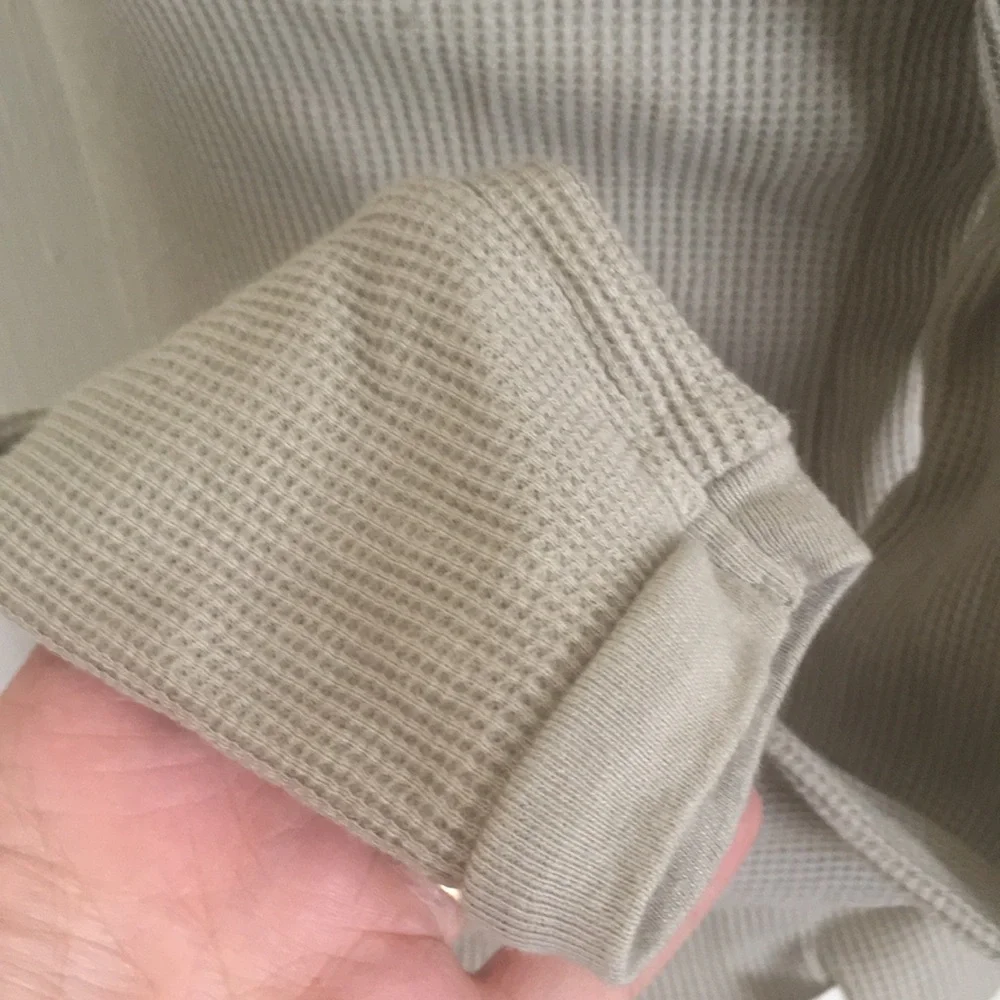 NWOT Nui Franco cotton kids turtleneck top shirt Sage green PJ Outerwear 12 M L